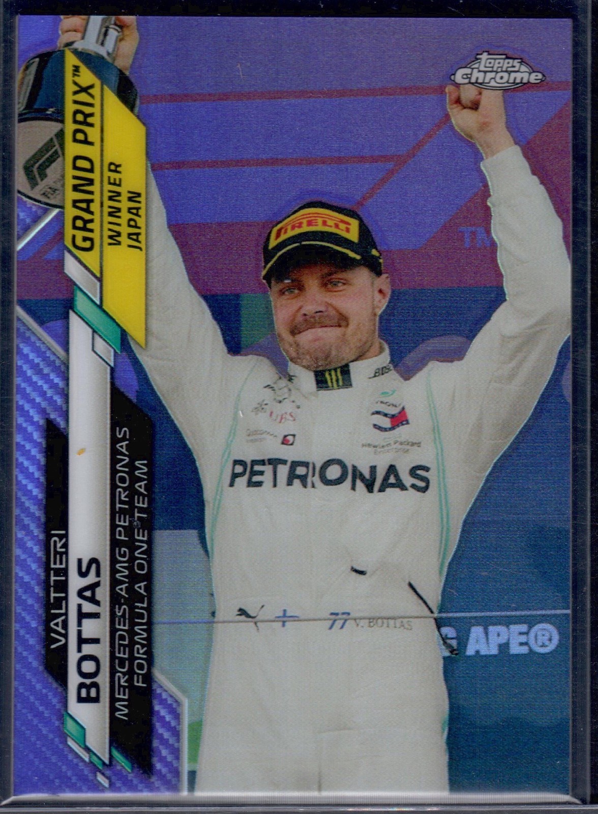 2020 Topps Chrome Formula 1 F1 - Valtteri Bottas #149 Purple Refractor /399