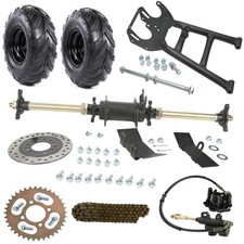 28" Rear Axle Swing Arm Kit Wheels fr Golf Cart 110cc 125cc 150 ATV Quad Go Kart