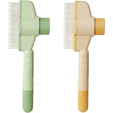 Pet Hair Removal Comb Flea Comb New with Release Button for Cat Dog