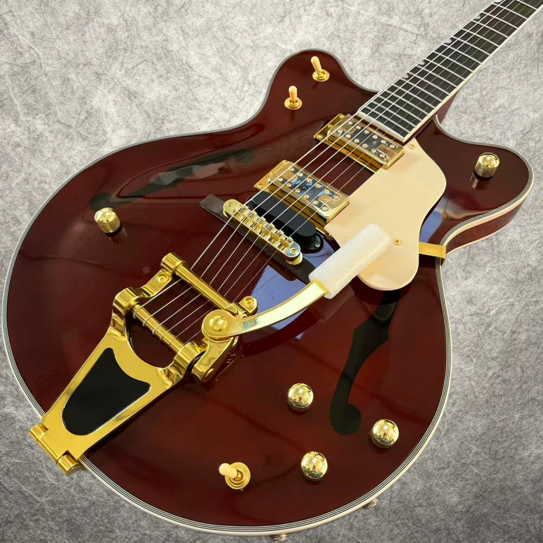 Atkin Country Gentleman Brown Electric Guitar Hollow Body F Holes Grover  Tuners