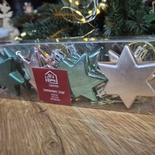8x Stern Weihnachtsbaumschmuck Anhänger Kuns...