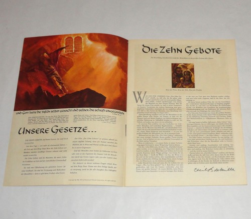 3 German Movie Program Charlton Heston 55 Days At Peking Ben-Hur 10 Commandments - Picture 13 of 23