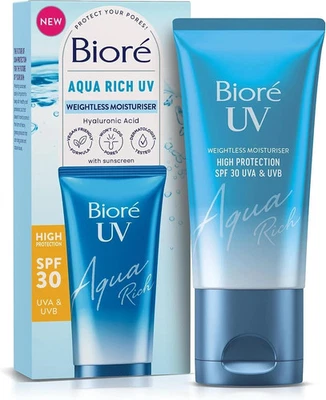 BIORÉ Popular Biore Kao UV Sunscreen Aqua Rich Watery SPF30+ PA++++ 50ml