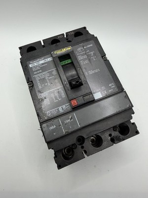 Square D HDL36100 100A 600V 25kA 3P Circuit Breaker - tested & wrnty