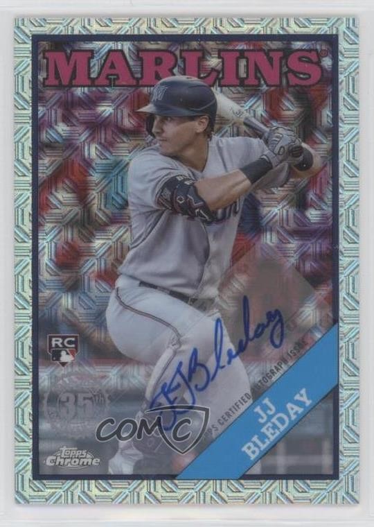 2023 Series 1 1988 Topps Chrome Silver Pack /249 JJ Bleday Rookie Auto RC 1b3