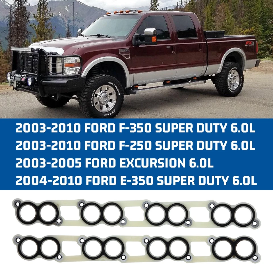 Juego de juntas de manguera de admisión de motor 3C3Z9439AA para Ford Econoline Super Duty 6,0 L nuevo Foto 2 de 4