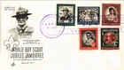 Dr Jim Stamps Nicaragua Fdc World Boy Scout Jubilee Jamboree 1957 5V Artcraft