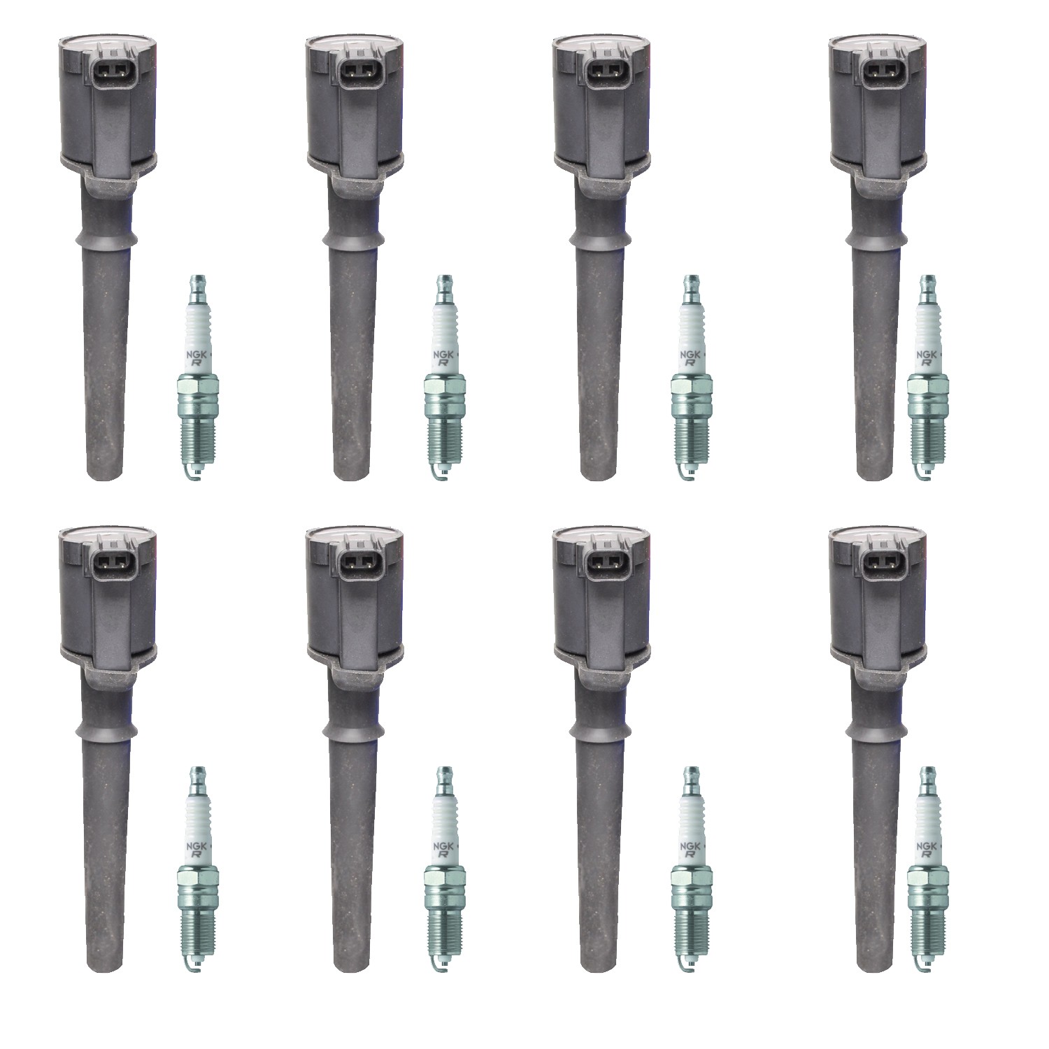 Denso 8 Ignition Coil 8 NGK Nickel Spark Plugs Kit For Mustang 4.6 V8 Vin Y