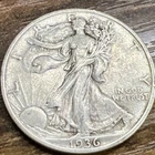 1936 Walking Liberty Half Dollar 50c Silver Actual Coin