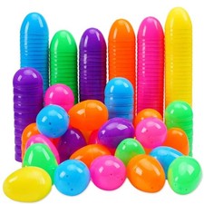 600 Pcs Plastic Easter Eggs,2.35" Bright Colors Easter Eggs for Easter Hunt, ...
