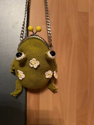 Tasche Kinder Gehäkelt Kindertasche*Frosch*
