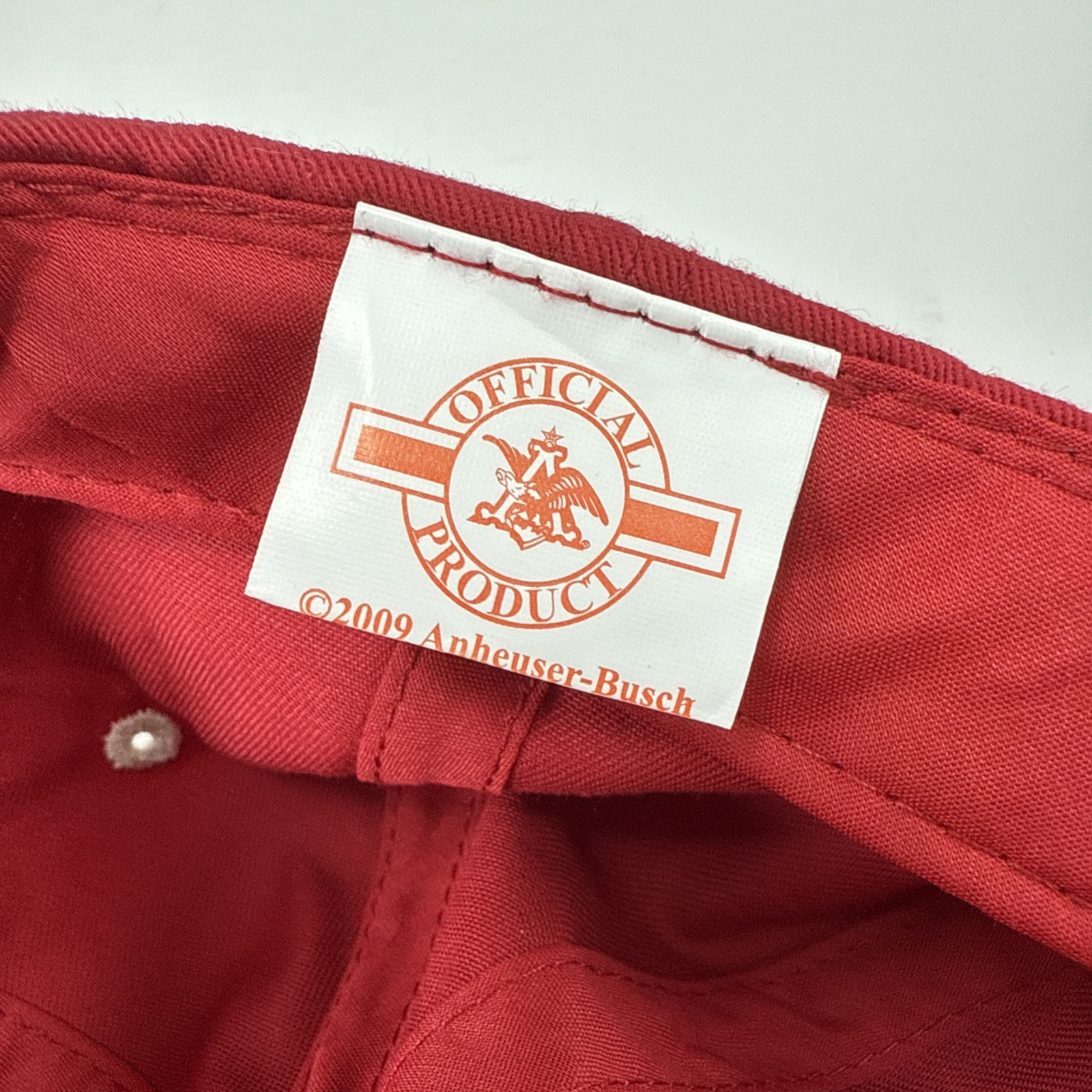 Budweiser Adjustable Baseball Hat, Red, Cap, Hook… - image 14