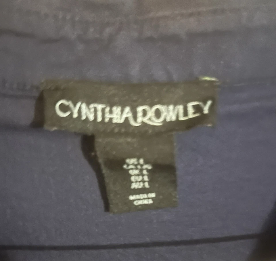 Nuevo sin etiquetas Vestido Cynthia Rowley Para Mujer Azul Marino Ojales, Bolsillos Talla Grande Foto 4 de 4