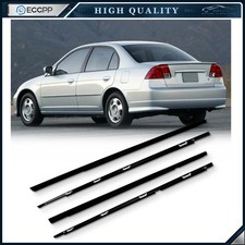 Door Window Seal Belt Molding Frontrear For 2001-2005 Honda Civic 4-door Lhrh Door Window Seal Belt Molding Frontrear For 2001-2005 Honda Civic 4-door Lhrh