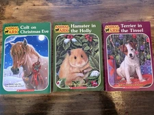 Lot 3 Scholastic Animal Ark Christmas Holiday Themed Kids Books by Ben M. Baglio