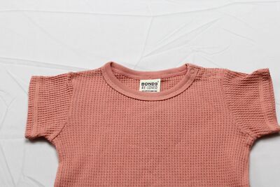 Bonds Unisex Baby's Waffle Short Sleeve Bodysuit JL3 Peach Dust