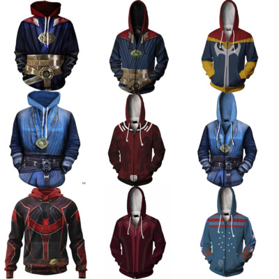 Doctor Strange in the Multiverse of Madness 3D Hoodies Cosplay Superhero Jacket