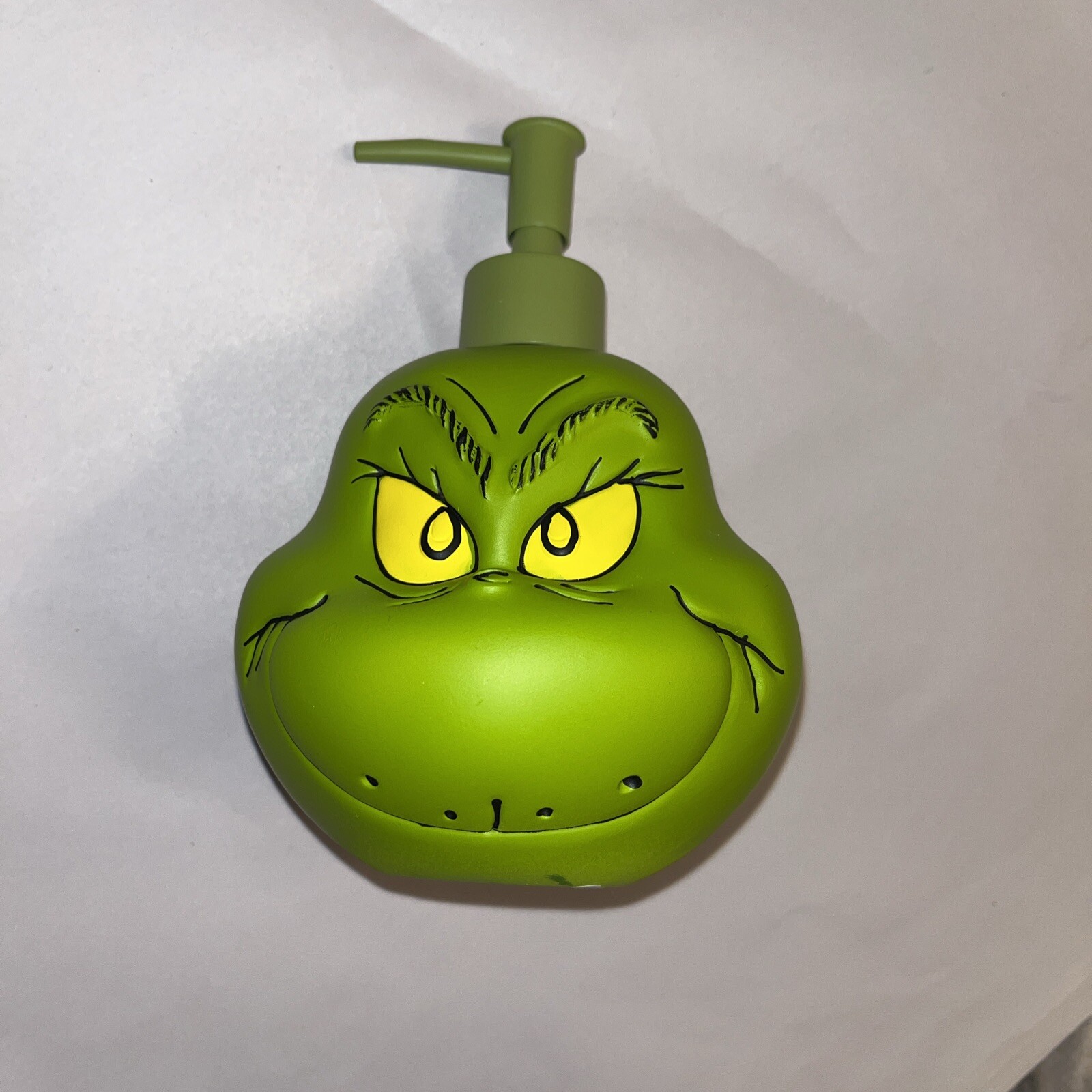 The Grinch Who Stole Christmas Ceramic  Soap Dispenser Green Pump