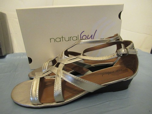 Hübsche champagnerfarbene Natural Soul Naturalizer Damenschuhe 9,5 Sandaletten Pantoletten - Bild 3 von 7