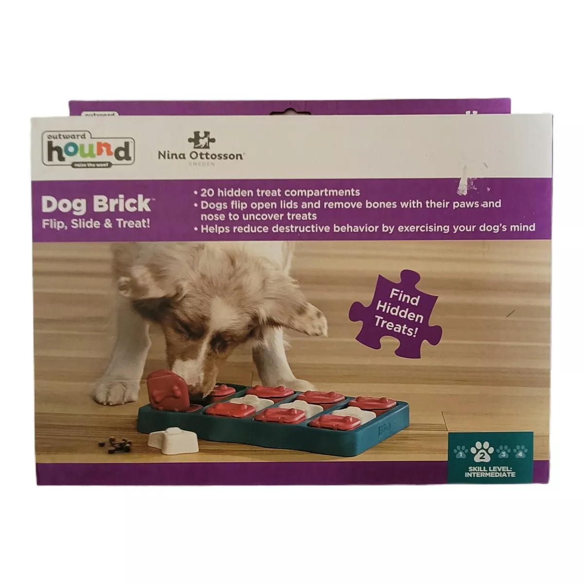 Outward Hound Ottosson Puzzle Brick Dog Toy - 67333 700603673334