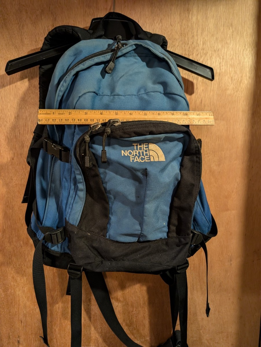 THE NORTH FACE VINTAGE BACKPACK OLD SCHOOL ORIGINAL RN61661 NYLON BLUE  BLACK