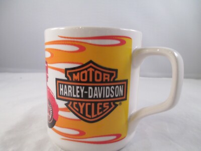 Vintage Mug Harley Davidson Motorcycles and Coca-Cola Declare Your Independence