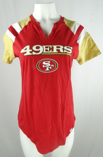 San Francisco 49ers NFL Majestic Femme Encoche T-Shirt - Photo 1/7