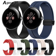 New Silicone Strap Magnetic Watch Band For Google Pixel Watch 3 45mm Wristband