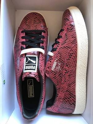 puma clyde red snake