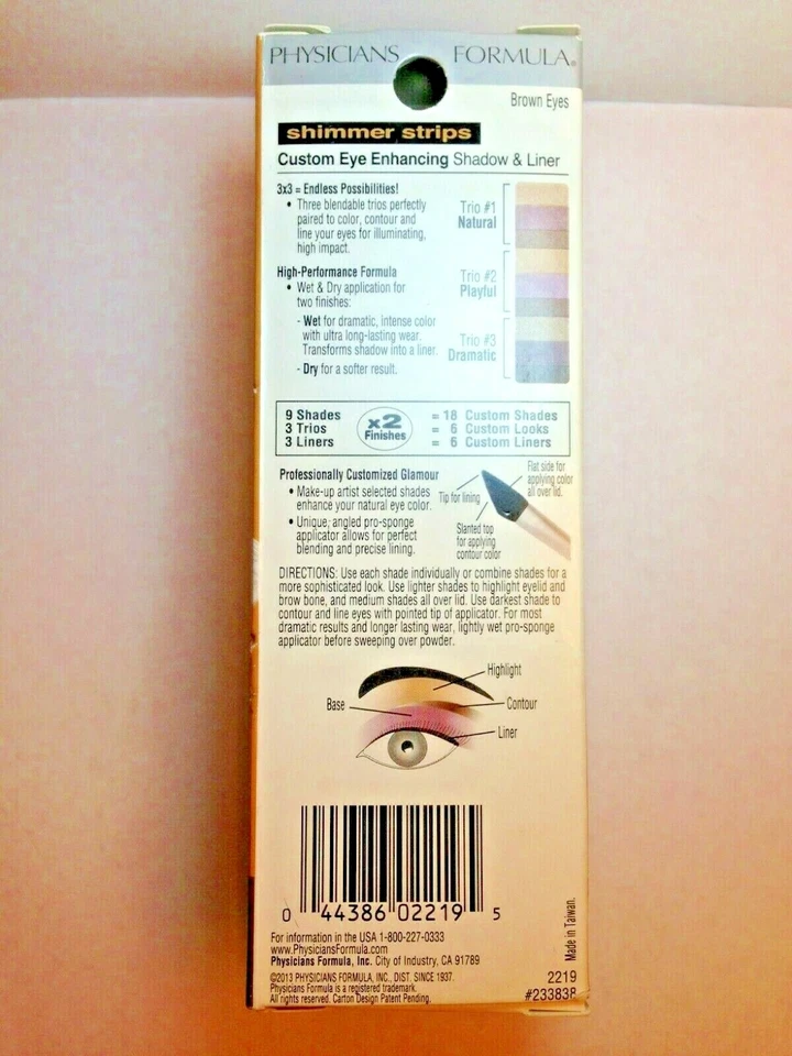 Physicians Formula Shimmer Strips, Brown Eyes 2219 Enhancing Shadow & Liner - Image 2 of 2