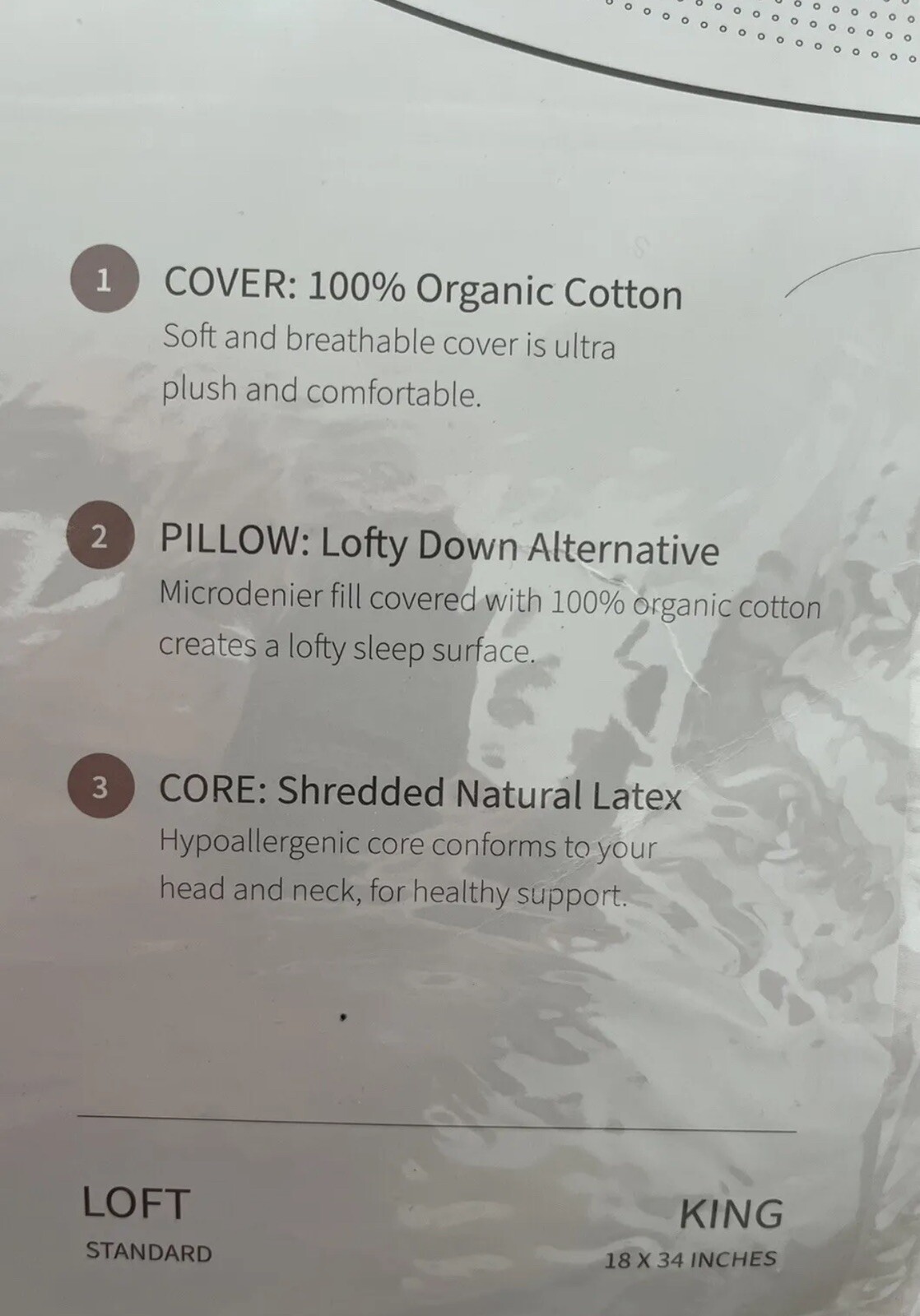 2 Pack Saatva Latex Pillow King 18 X 34 Inches Standard Loft Brand eBay