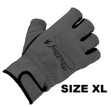 Toggs Frogg Palm Fingerless Fishing Gloves Half Finger Fleece Lined Size XL