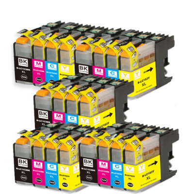 Printer Ink cartridge fits Brother LC103 LC101 MFC-J650DW MFC-J245 MFC-J4410DW 