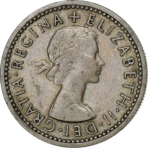 [1164861] Great Britain, Elizabeth II, 6 Pence, 1954, Coppernickel