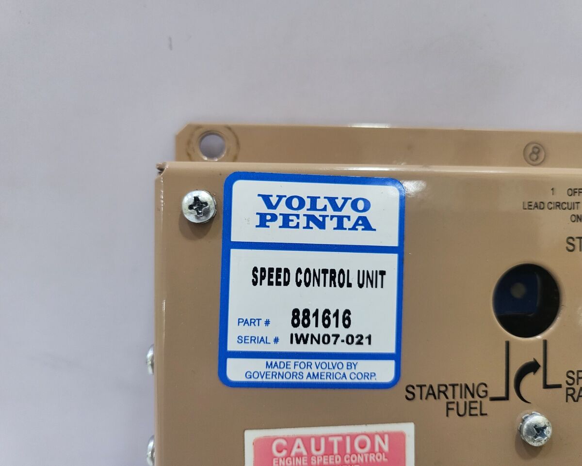 VOLVO PENTA 881616 SPEED CONTROL UNIT | eBay VOLVO PENTA 881616 SPEED CONTROL UNIT | eBay