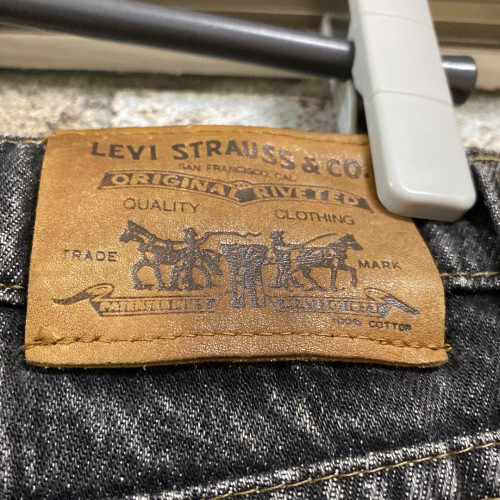 90's Vintage Japan Made Levi's 626 Tapered Black Jeans, Size 32