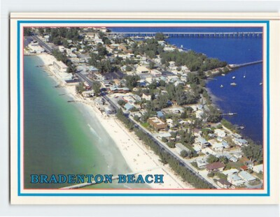 #ad #ad Postcard Aerial view of Bradenton Beach Florida USA $9.99