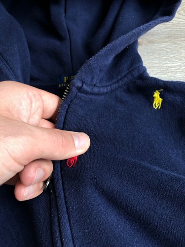 Polo Ralph Lauren Kid’s Many Pony Zip Hoodie Vintage - Picture 7 of 10