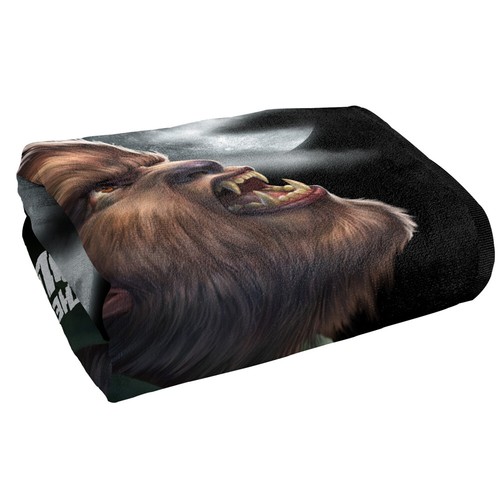 Universal Monsters Beach Towel 30"x60" Werewolf Head Microfiber - Picture 3 of 6