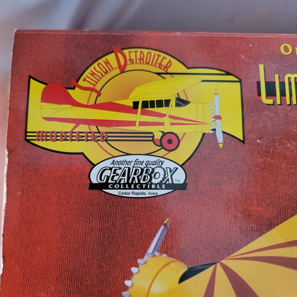 Caja de cambios de colección Shell gasolina Stinson Detroiter avión en caja original LTD Foto 2 de 4