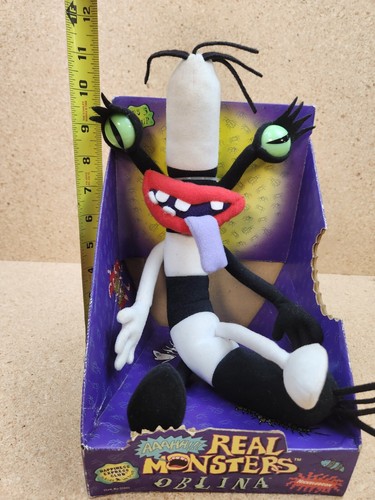 Vintage 1995 Nickelodeon Aaahh!! Real Monsters Large Bendy Oblina Plush NEW NIB - Picture 9 of 12