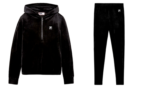 misses velour pant sets