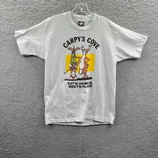 Screen Stars Best Mens Shirt Large Gray 1989 Wildside Single Stitch Carpys Cove