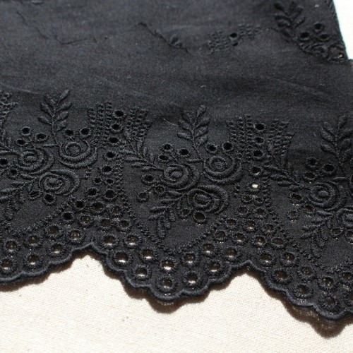 1Yds Broderie Anglaise cotone pizzo bordo 11,5 cm YH1318 pizzo 2013 - Foto 17 di 18