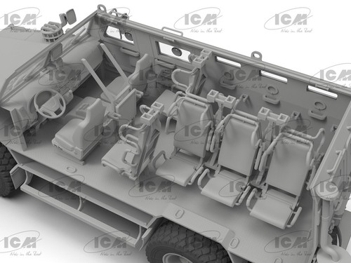 ICM 35014 Scale model kit 1:35 ‘Kozak-2’ Ukrainian MRAP-class Armored Vehicle - Picture 16 of 22