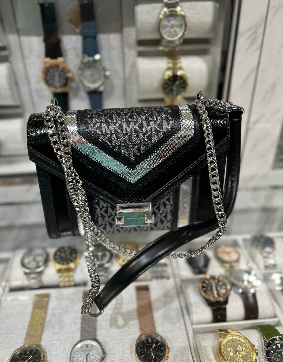 Michael Kors Whitney Medium Flap Chain Strap Shoulder Bag Purse