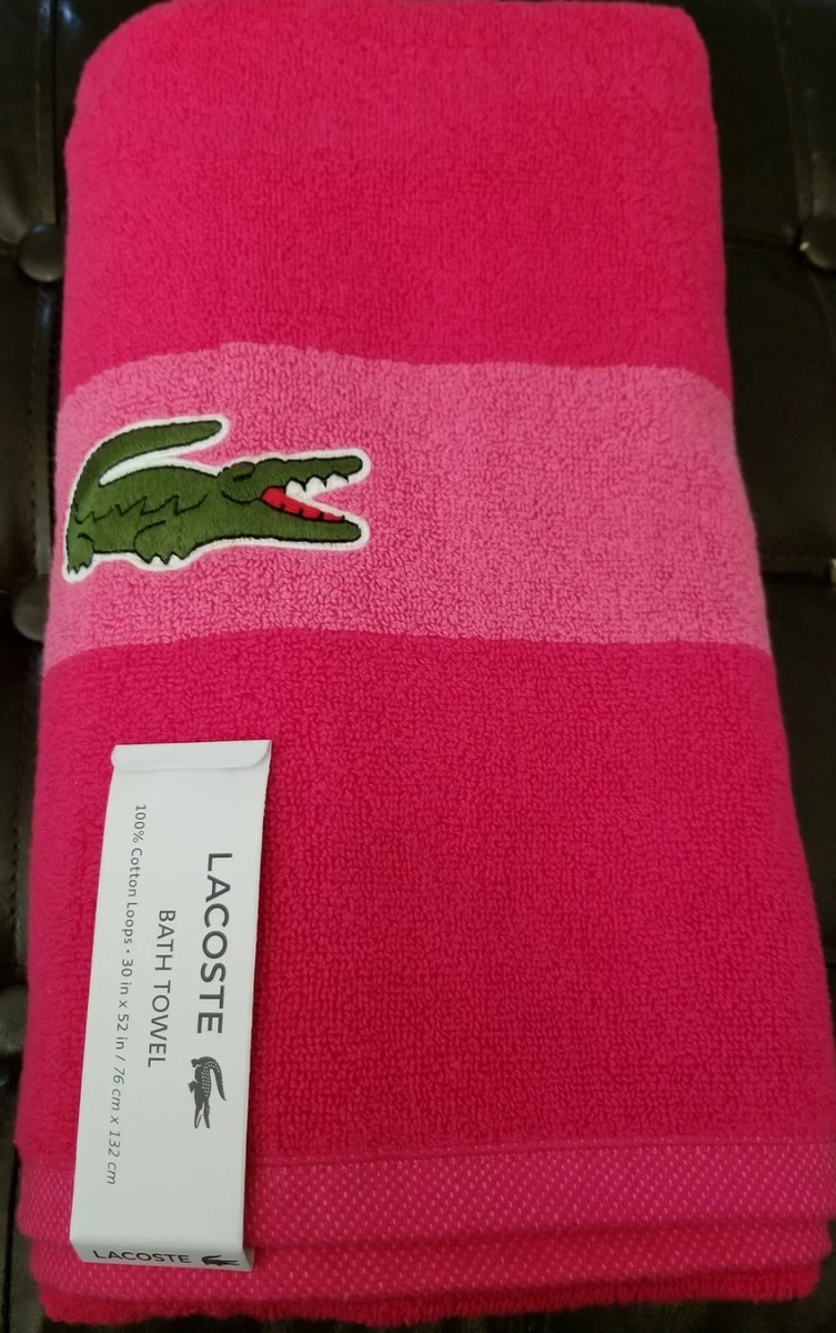  Lacoste Match Towels, 30x52, Sky : Home & Kitchen