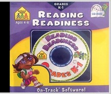 SCHOOL ZONE READING READINESS. GRADES K TO 1 NEW CD ROM SOFTWARE SHIPS FAST