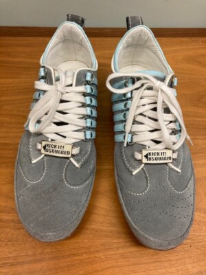 Dsquared2 UNISEX Sneakers Size 39 (8.5 US) Gray Suede Excellent