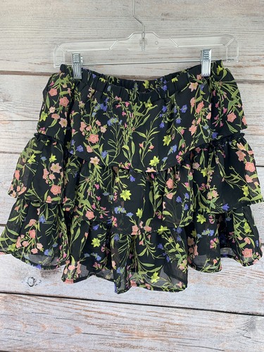 The Children's Place Ruffle Floral Skirt & Matching Shine Bright Pink Shirt XL14 - Picture 6 of 8